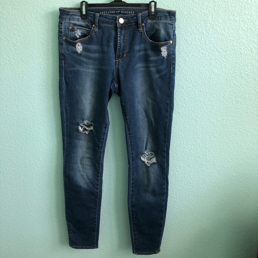 Articles of Society Skinny Jeans (Blue)